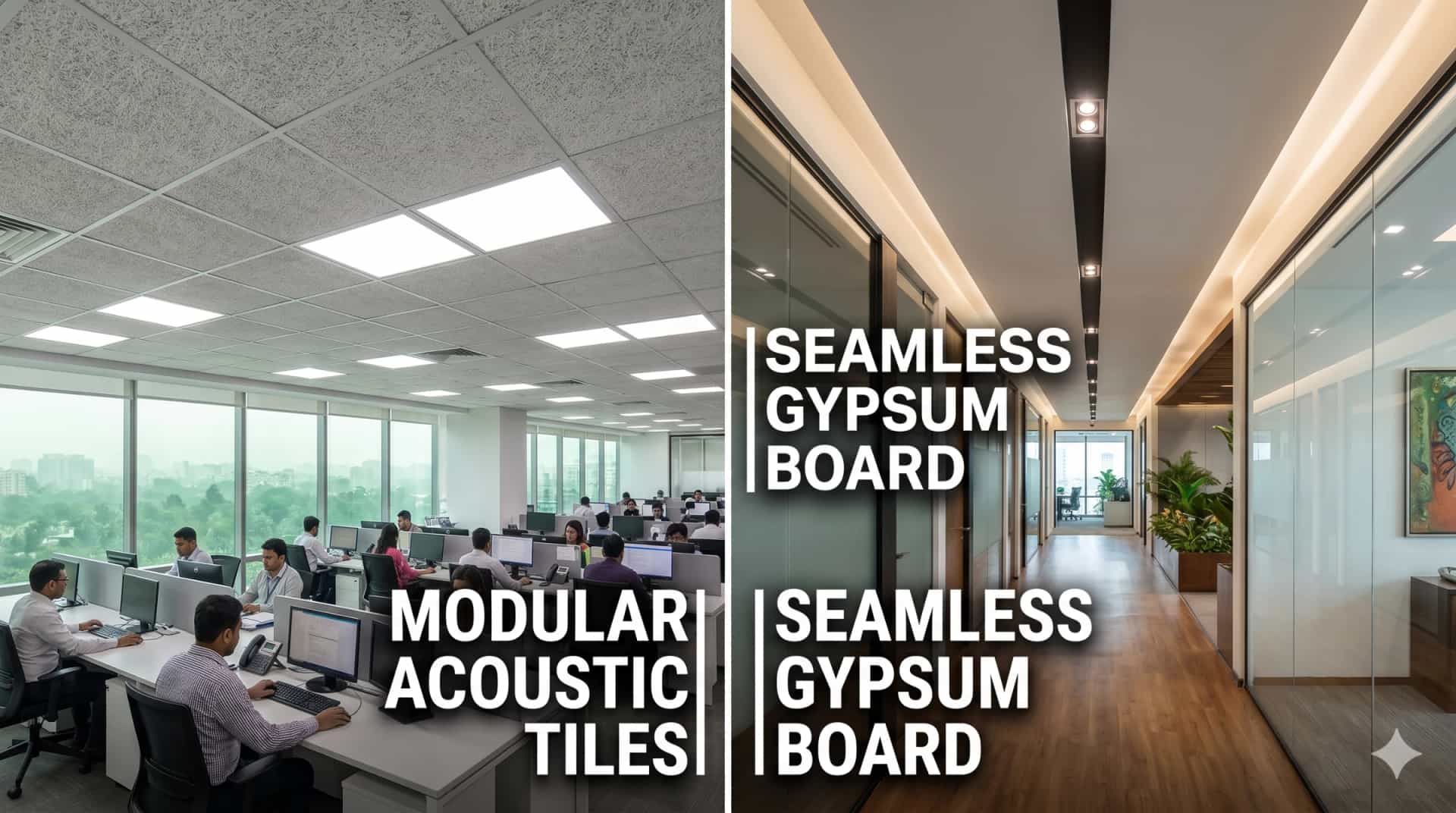 Modular Tiles vs. Seamless Gypsum: Elevating Dhaka’s Vertical Office Aesthetic